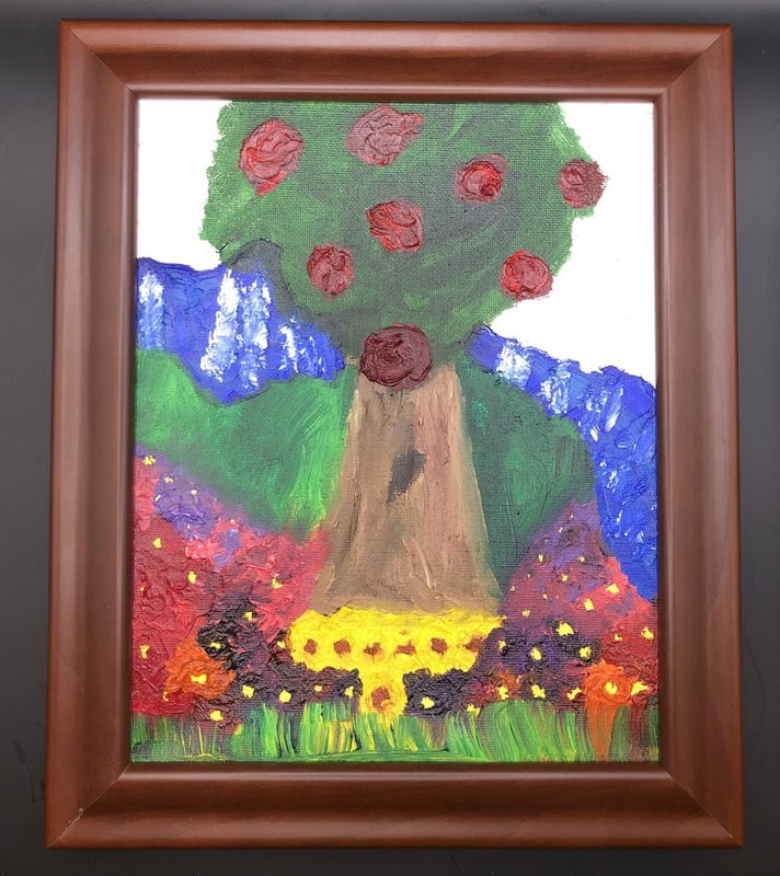 "The Blessed Tree" 8X10 Original Mixed Media Painting "The Blessed Tree" 8X10 Original Mixed Media Painting